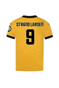 Fotbalové Dres Wolves Jorgen Strand Larsen #9 Domácí Oblečení 2025-26 Krátký Rukáv